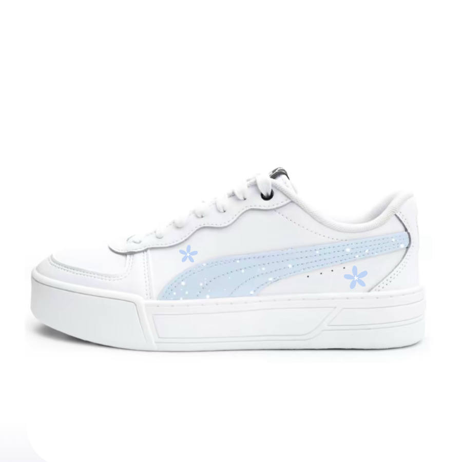 PUMA Skye Skateboard Shoes Women's Low Top White/Blue