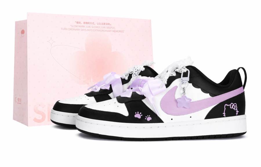Nike Nike Court Borough Skateboard Shoes Women's Low Top Purple