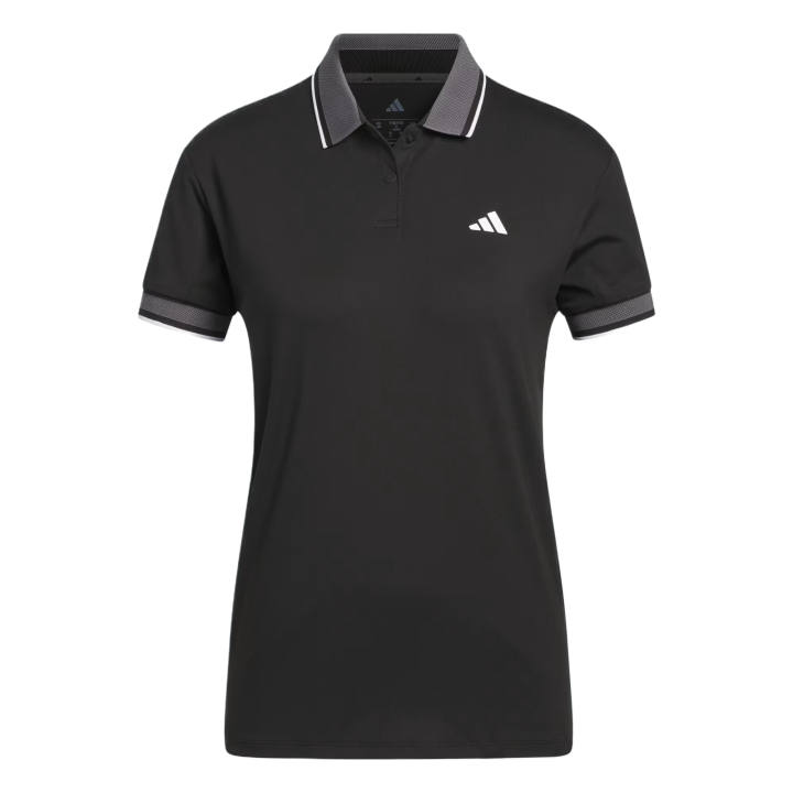 Adidas Adidas Performance Golf Clothing Women's Black Polo Collar Moderate