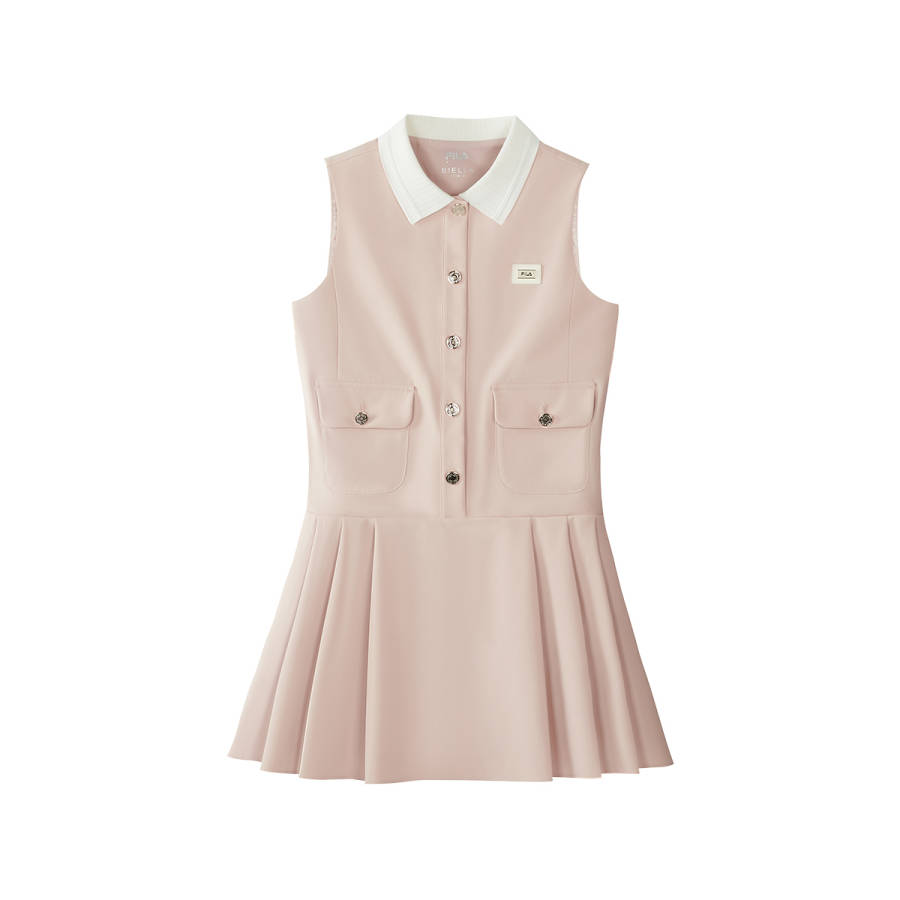 FILA KIDS X MOLANDI Kids Dresses Lapel Moderate Short Skirt