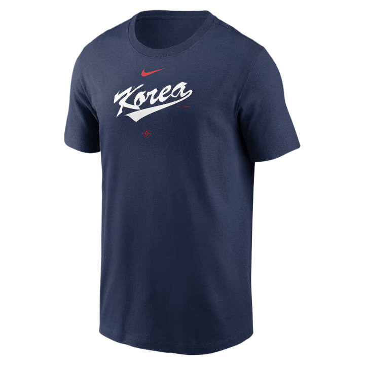 Nike Nike T Shirts Men's Marine Blue Crew Neck Moderate