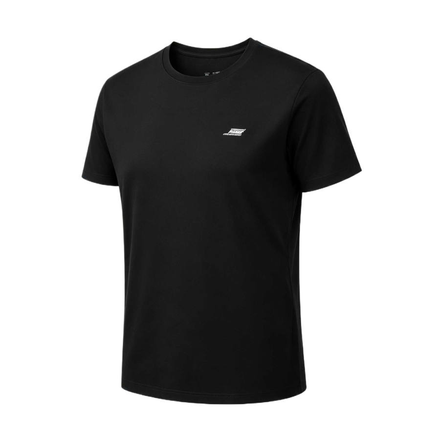 Skechers T Shirts Women's Carbon Black 0018 Crew Neck Moderate
