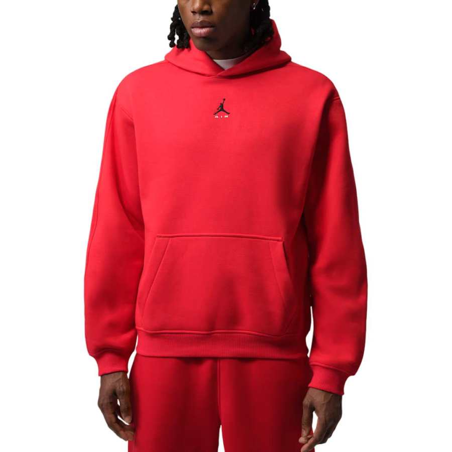 Jordan Jordan Brooklyn Sweatshirts Men's University Red/Black Hooded Non Detachable Moderate