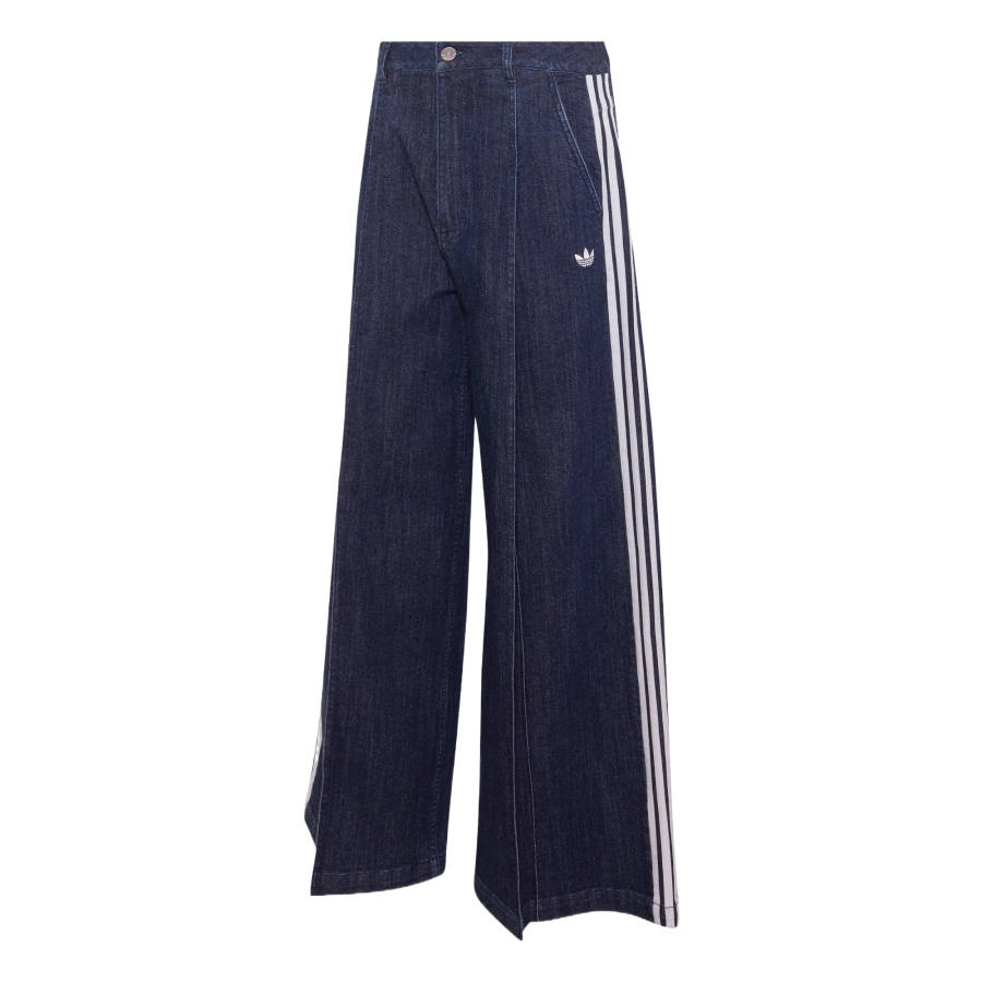 Adidas Originals Jeans Women's Denim Indigo Moderate Wide Leg Pants