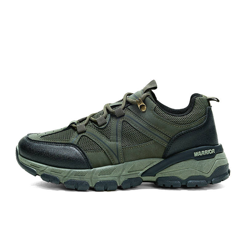 WARRIOR Mountaineering & Hiking Shoes Men's Low Top Army Green