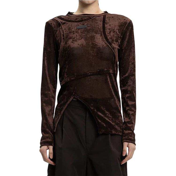 Feng Chen Wang T Shirts Women's Crew Neck Thickened Straight Fit