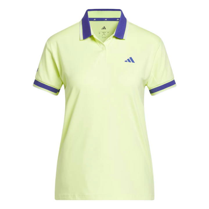 Adidas Adidas Performance Golf Clothing Women's Half Freezing Lemon Polo Collar Moderate