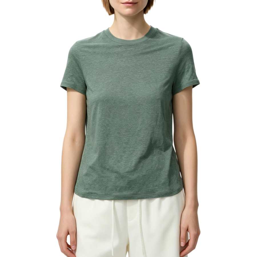 UNIQLO T Shirts Women's Olive Green Crew Neck