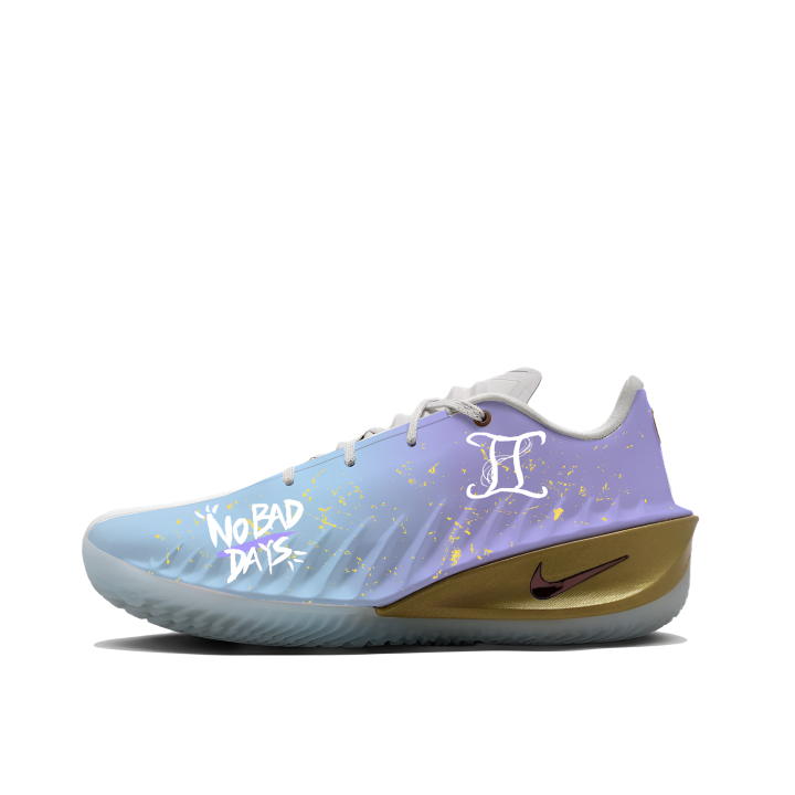 Nike Nike G.T. Cut 4 Basketball Shoes Unisex Low Top White Blue Purple Gold Gradient Colorway