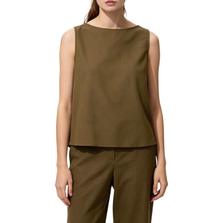 UNIQLO Tank Tops Women's Brown