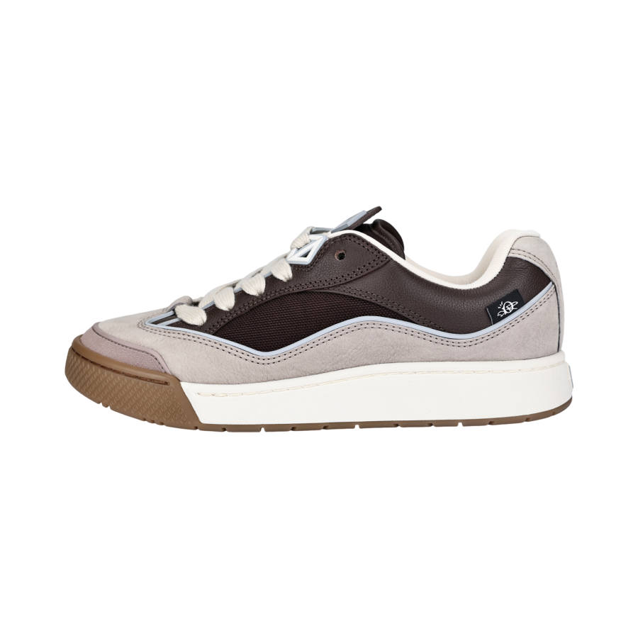 DIOR x Travis Scott B713 Puffy Shoes Leather Low top Stylish Skateboarding Shoes Men's Brown Purple