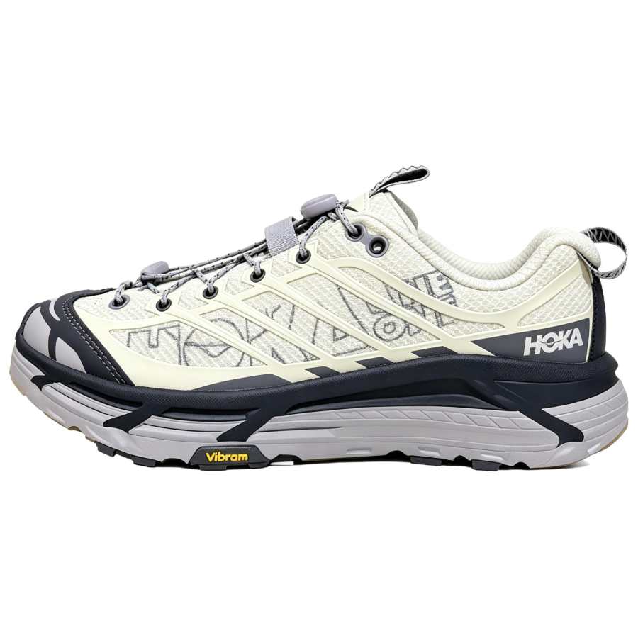 HOKA ONE ONE Mafate Three 2 Running Shoes Unisex Low Top Marine Blue/White