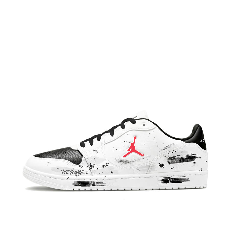 Jordan Jordan COURT CONNECT Skateboard Shoes Men's Low Top Black/White
