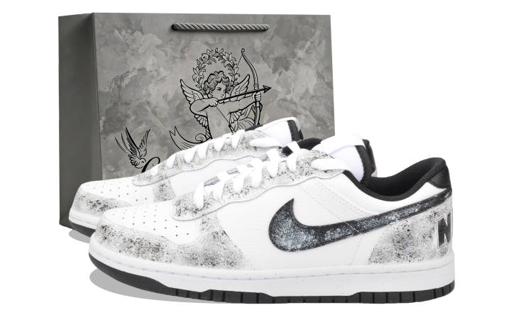 Nike Nike Big Skateboard Shoes Unisex Low Top Black/White
