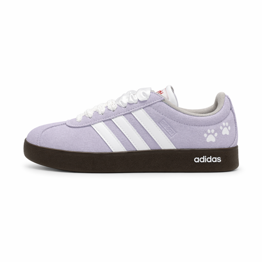 Adidas Adidas Vl Court Classic German Army Trainers Unisex Low Top Purple