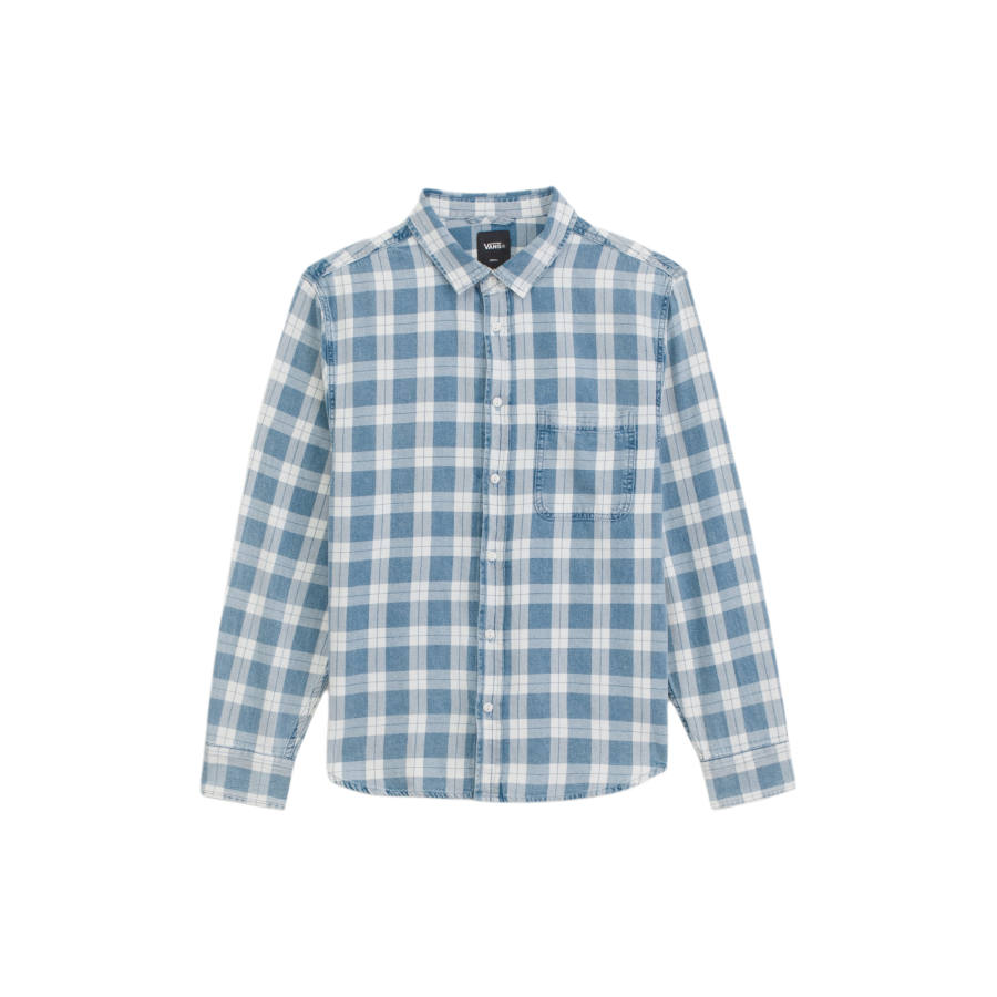 Vans Vans Shirts Men's Bleached Indigo Lapel Moderate