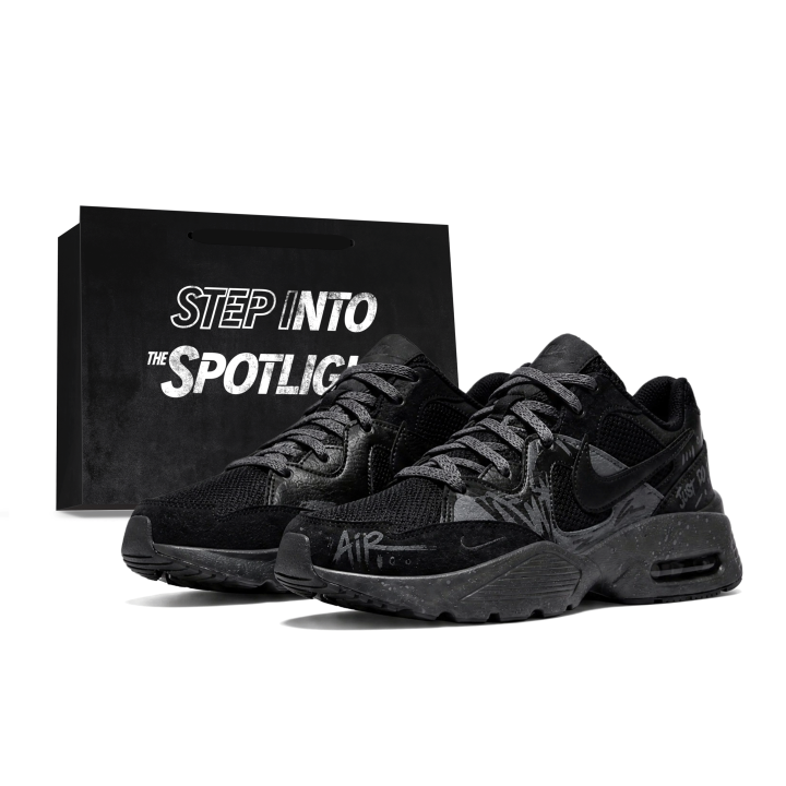 Nike Nike Air Max Fusion Running Shoes Unisex Low Top Black Gray