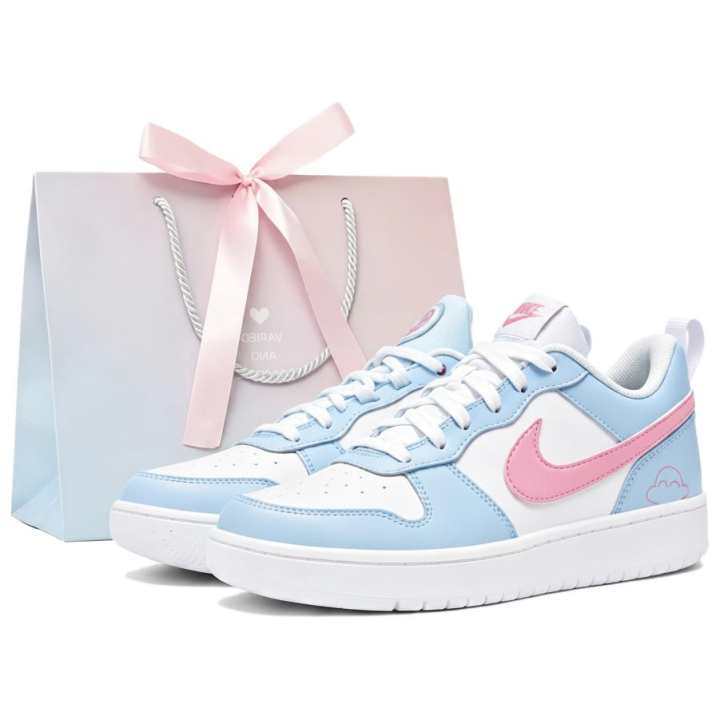 Nike Nike Court Borough Spring Blue Bubble Low top Skateboard Shoes Women's Blue Pink