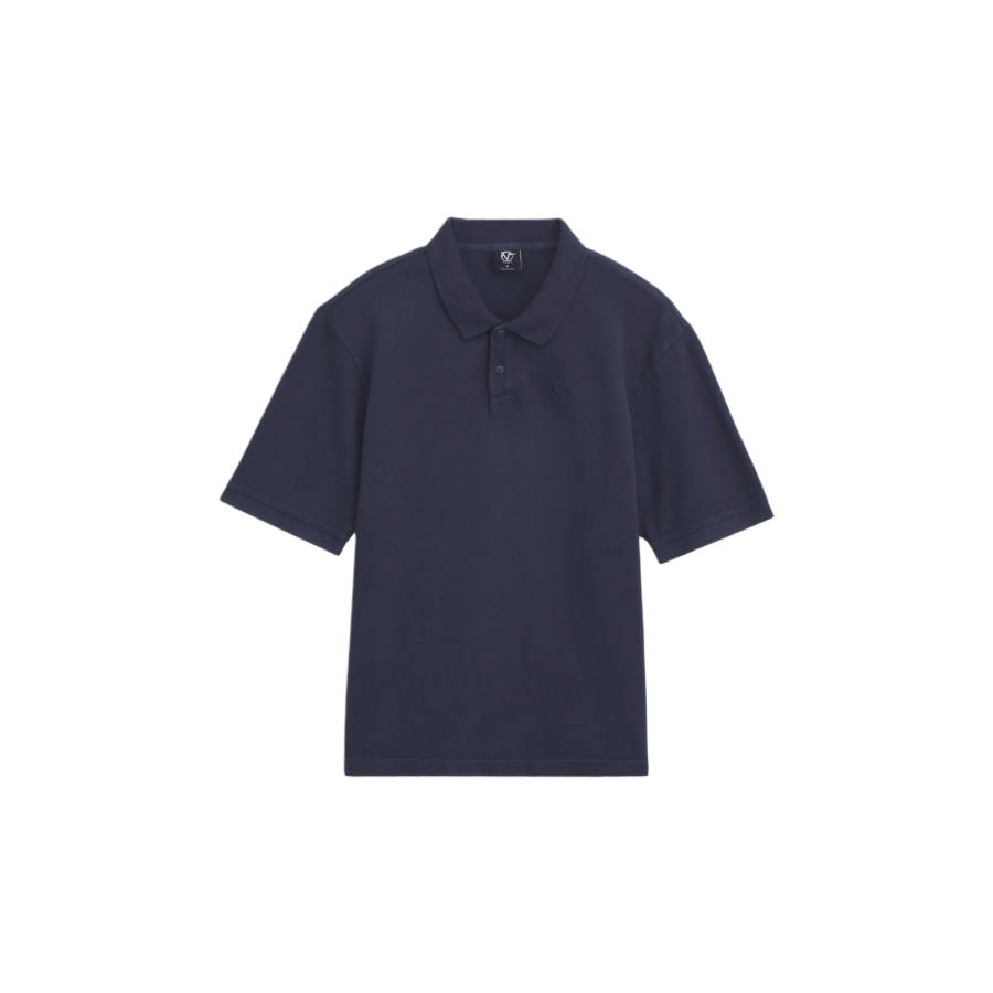 Vans Polo Shirts Men's Paris Night Blue Polo Collar Moderate Straight Fit