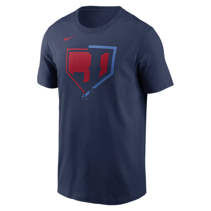 Nike Nike T Shirts Men's Marine Blue Crew Neck Moderate