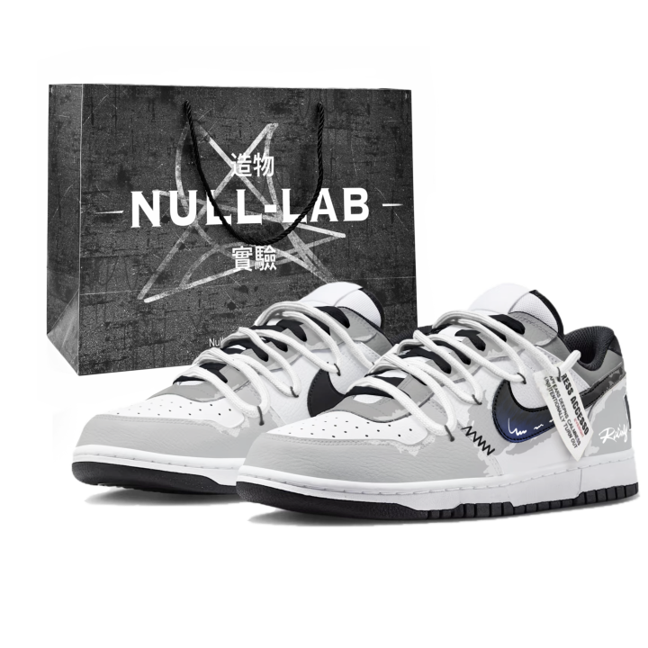Nike Nike Big Skateboard Shoes Unisex Low Top White/Gray/Black
