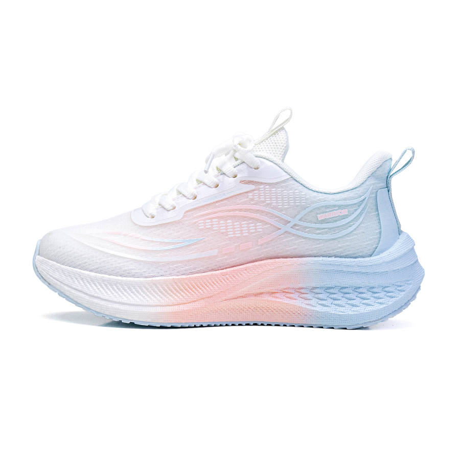 WARRIOR Running Shoes Women's Low Top Pink White Dusty Blue