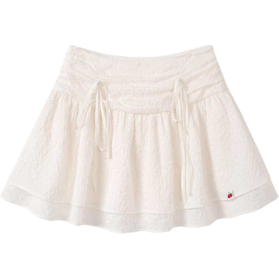 Kirsh Casual Short Skirts Women's Beige Apricot Moderate Short Skirt A Line Skirt