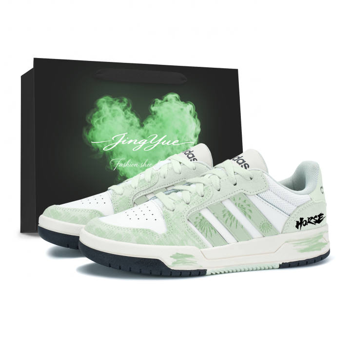 Adidas Adidas ENTRAP Skateboard Shoes Unisex Low Top White/Green