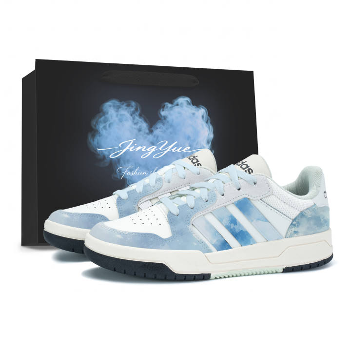 Adidas Adidas ENTRAP Skateboard Shoes Unisex Low Top White/Blue