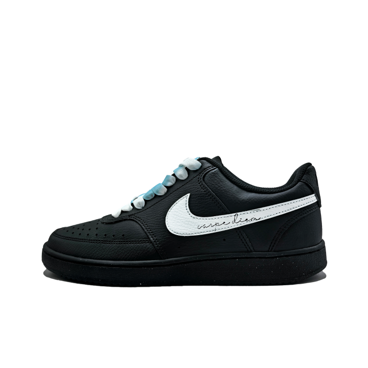 Nike Nike Court Vision Low Skateboard Shoes Unisex Low Top Black White