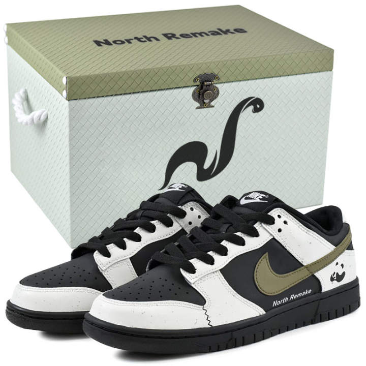 Nike Nike Dunk Skateboard Shoes Men's Low Top Black, White