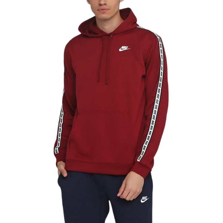 Nike Nike Sweatshirts Men's Red Hooded Non Detachable Moderate