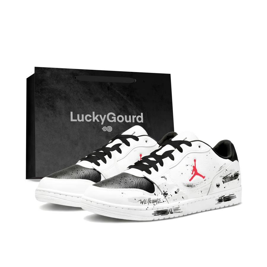 Jordan Jordan COURT CONNECT Skateboard Shoes Men's Low Top Black/White