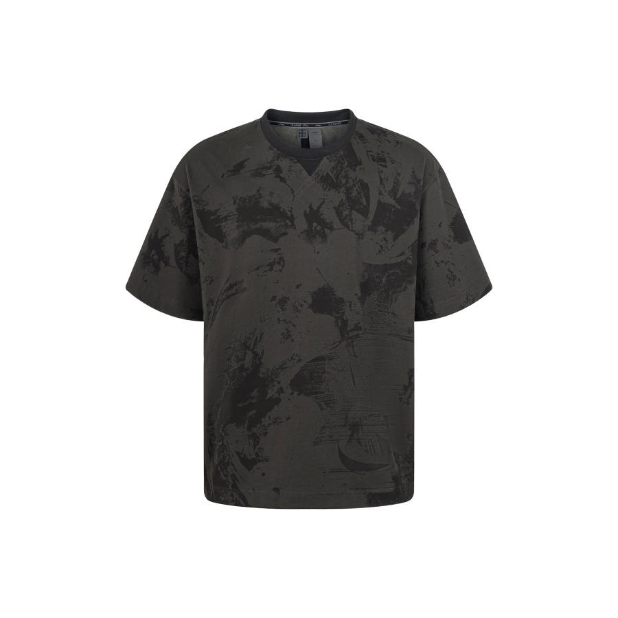 Li-Ning Li Ning X Jackie Chan Kung Fu Collection T Shirts Unisex Black All Over Print Crew Neck