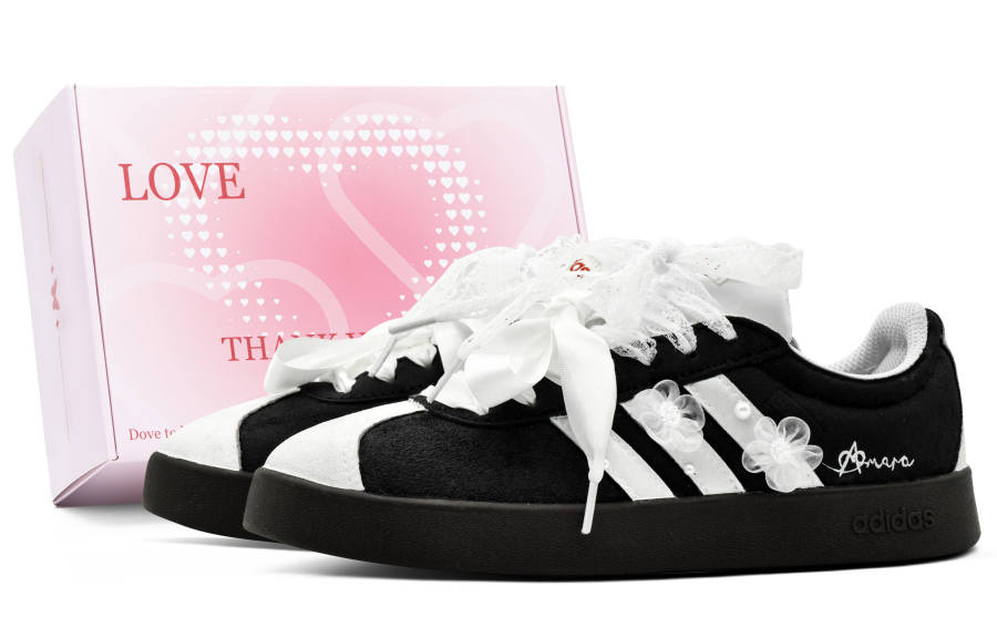 Adidas Adidas VL COURT 2.0 German Army Trainers Unisex Low Top Black/White