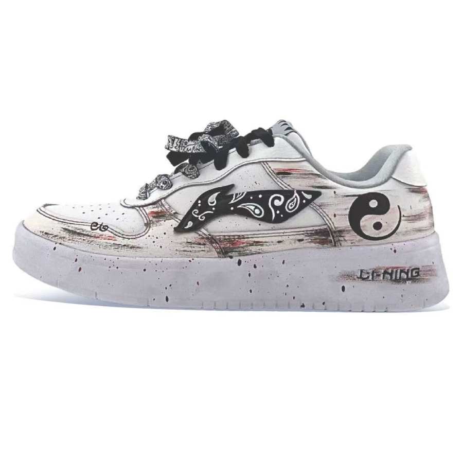 Li-Ning Li Ning Floating Boat Skateboard Shoes Men's Low Top Black/White/Gray/Red