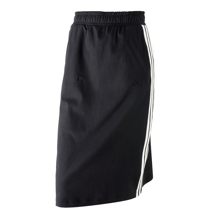 Adidas Adidas Knit Long Skirts Women's Black Moderate Midi Skirt