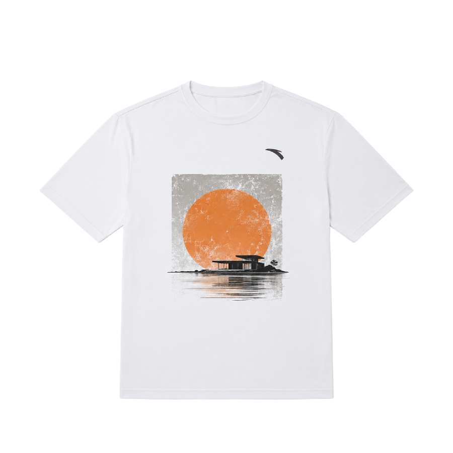 ANTA T Shirts Men's White Crew Neck