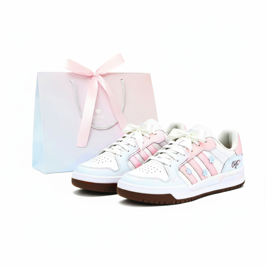 Adidas Adidas ENTRAP Skateboard Shoes Women's Low Top White, Blue, Pink, Multicolor
