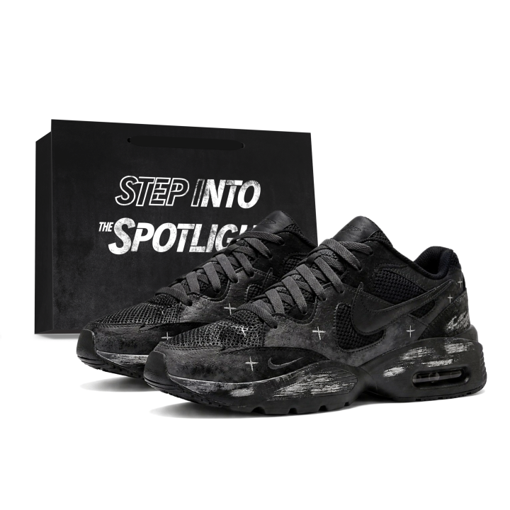 Nike Nike Air Max Fusion Running Shoes Unisex Low Top Black Gray