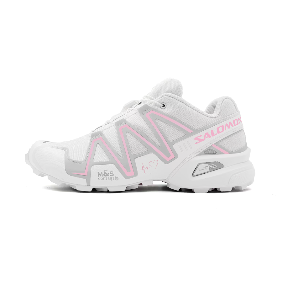 SALOMON Speedcross 3 Running Shoes Unisex Low Top White Pink
