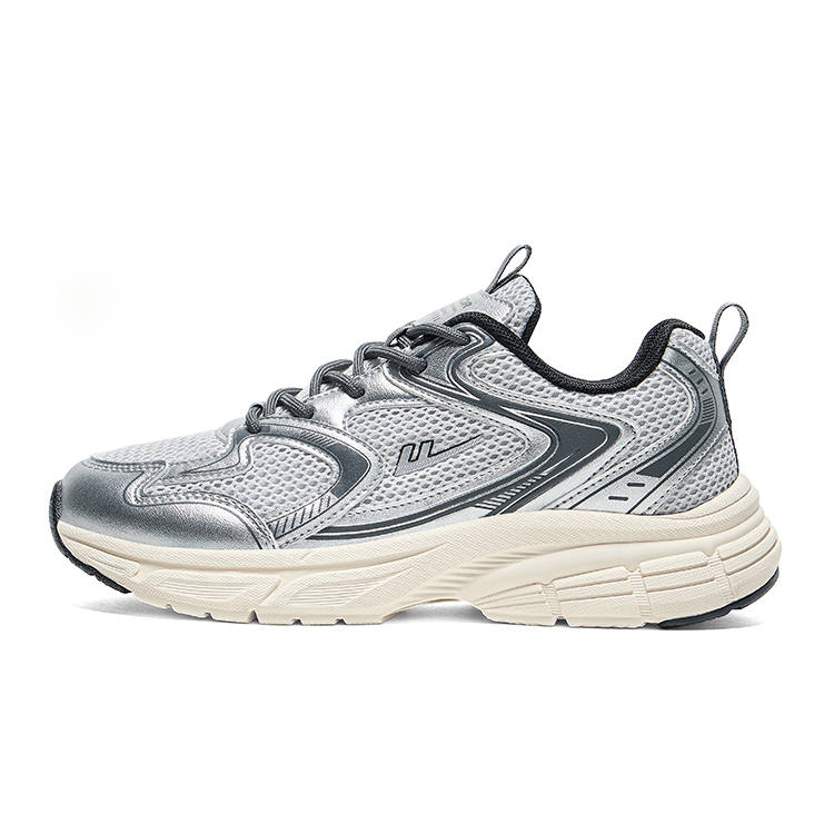 WARRIOR WARRIOR Chunky Sneakers Men's Low Top Gray Silver