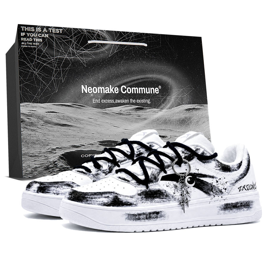 ANTA Easy Skateboard Shoes Unisex Low Top White