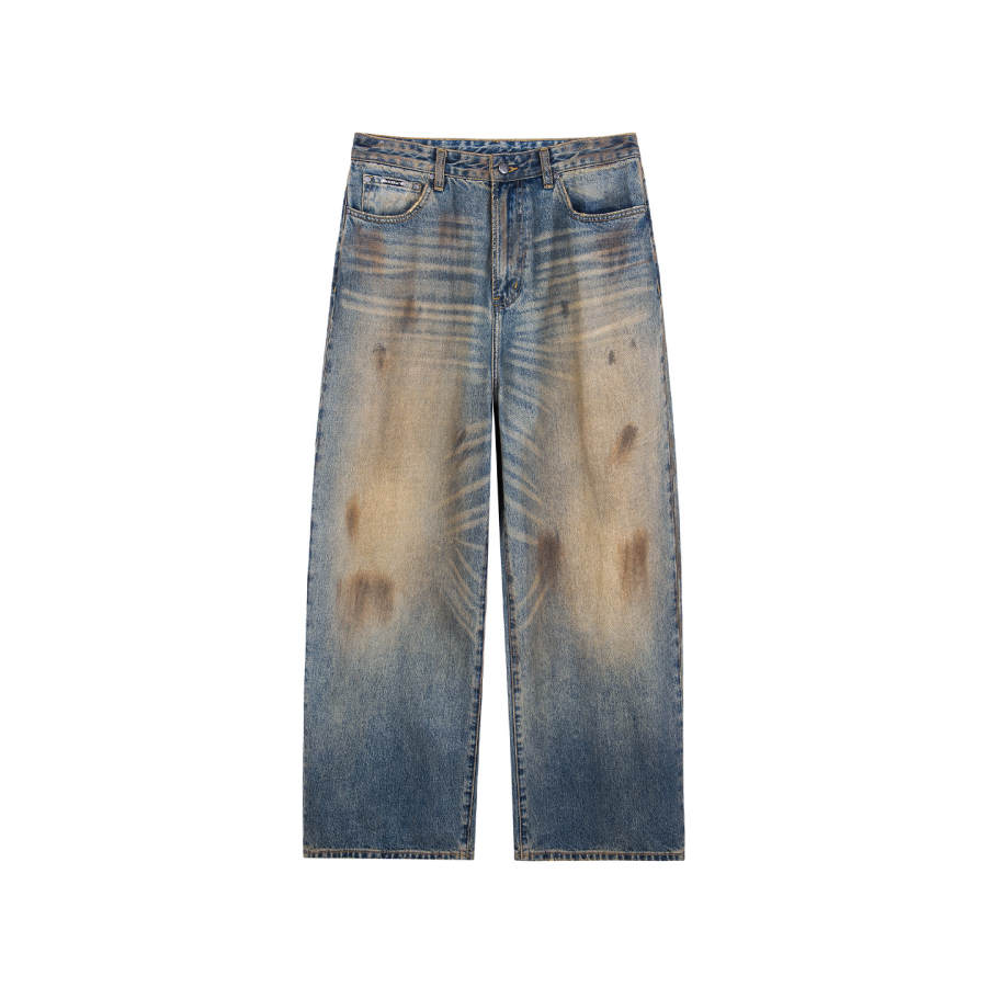 OFF-WHITE OFF WHITE Jeans Unisex Colorful Blue Moderate Heavyweight