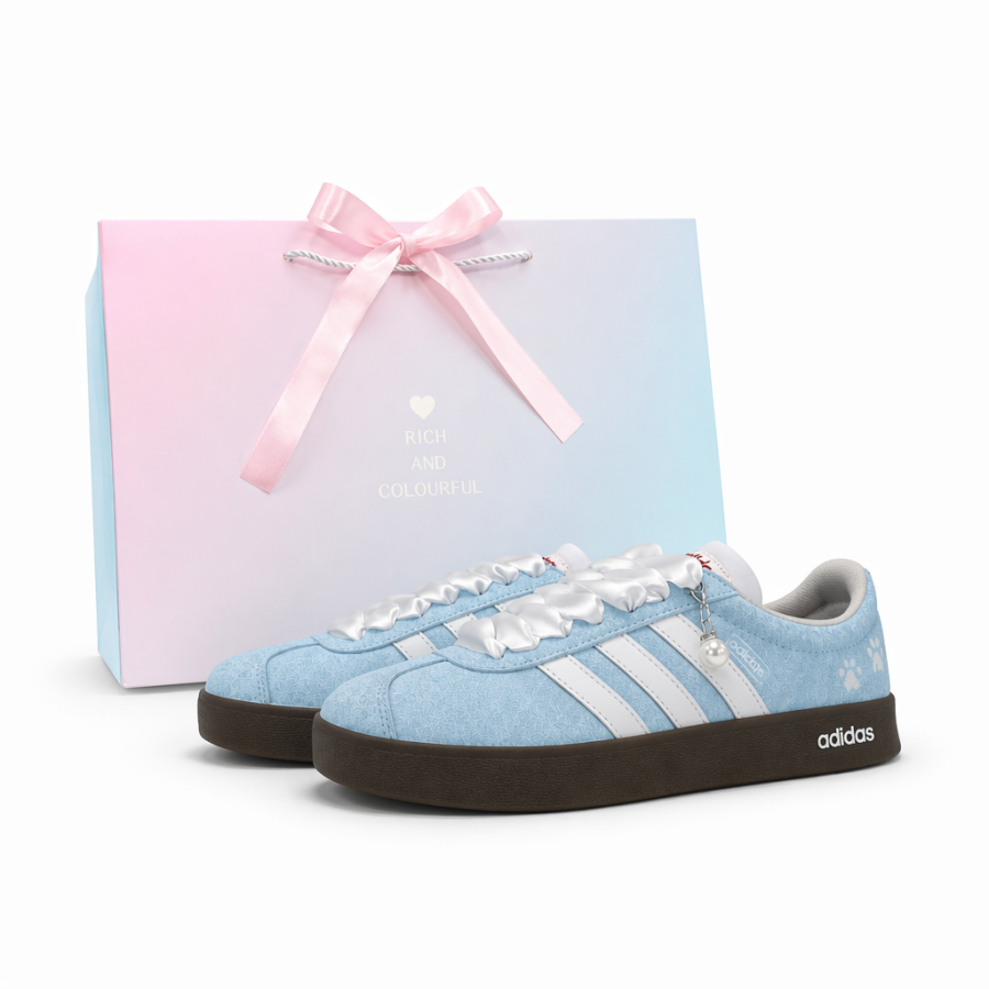 Adidas Adidas VL COURT 2.0 German Army Trainers Unisex Low Top Blue