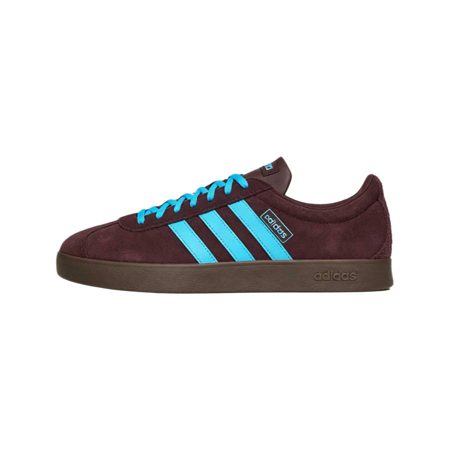Adidas Adidas Vl Court Classic Skateboard Shoes Unisex Low Top Dark Brown/Blue