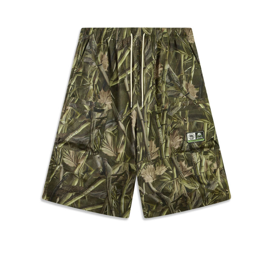Li-Ning Li Ning Basketball Collection Casual Shorts Men's Bamboo All Over Print Moderate Straight Fit Pants