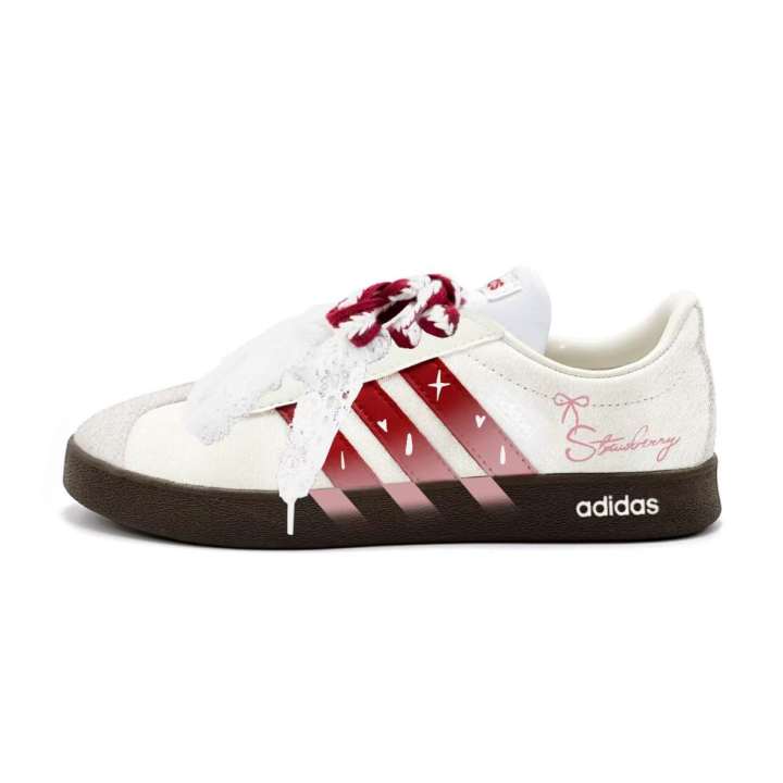 Adidas Adidas VL COURT 2.0 German Army Trainers Women's Low Top Ecru/Red