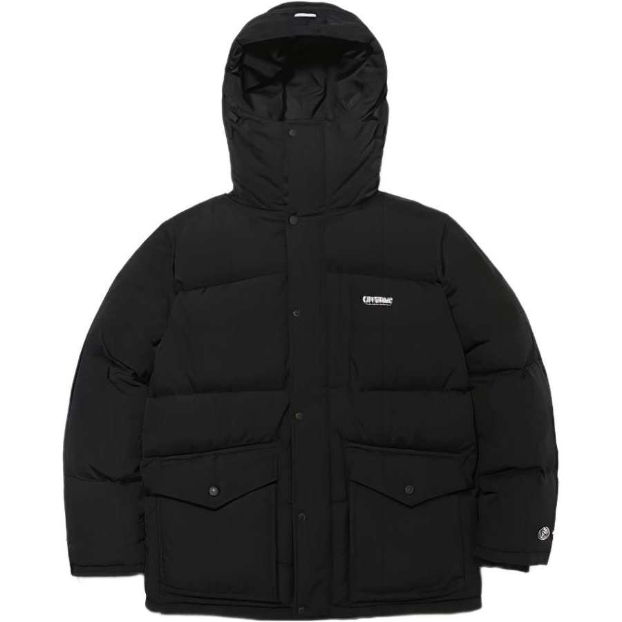 COVERNAT Down Jackets Unisex Black Hooded Non Detachable Thickened