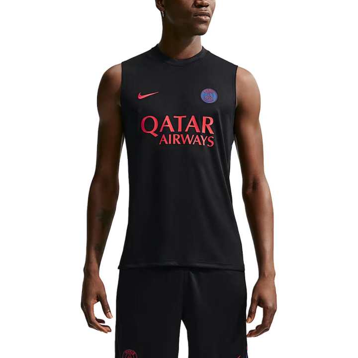 Nike Nike Quick Dry Tank Tops Men's Black/Royal Blue/Global Red Crew Neck Moderate